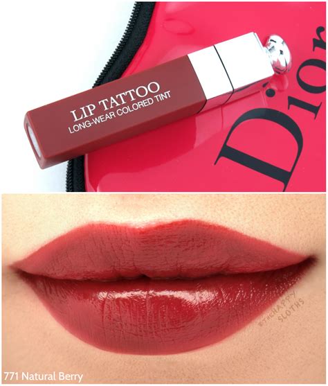 dior lippen tattoo|Dior lip tattoo natural berry.